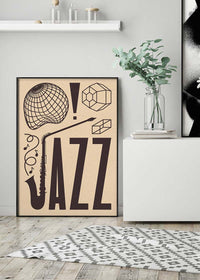 Jazz Abstract Style Type Print