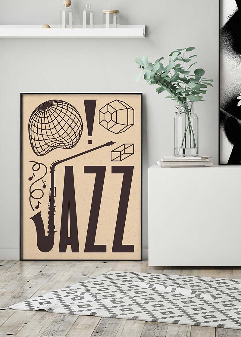 Jazz Abstract Style Type Print