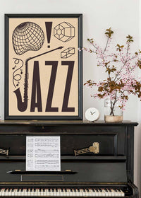 Jazz Abstract Style Type Print