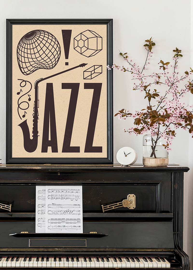 Jazz Abstract Style Type Print
