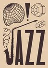 Jazz Abstract Style Type Print