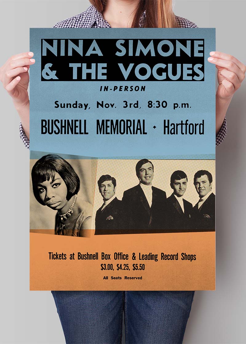 Nina Simone & The Vogues Concert Print