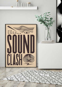 Soundclash Abstract Style Type Print