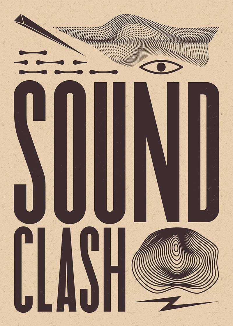 Soundclash Abstract Style Type Print