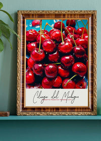 Glossy Cherries Fruit Print