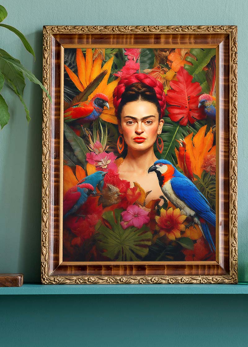Frida Kahlo Tropical Print