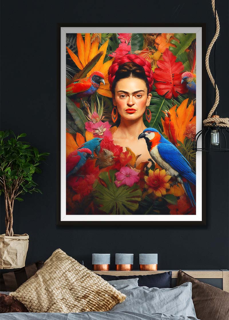 Frida Kahlo Tropical Print