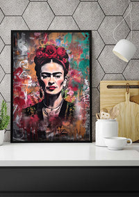 Frida Kahlo Graffiti Stencil Print