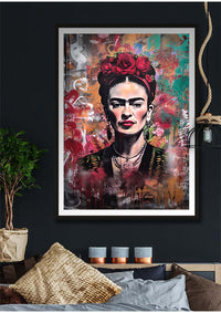 Frida Kahlo Graffiti Stencil Print
