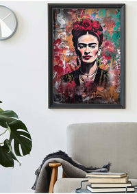 Frida Kahlo Graffiti Stencil Print