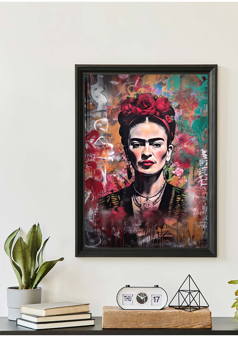 Frida Kahlo Graffiti Stencil Print
