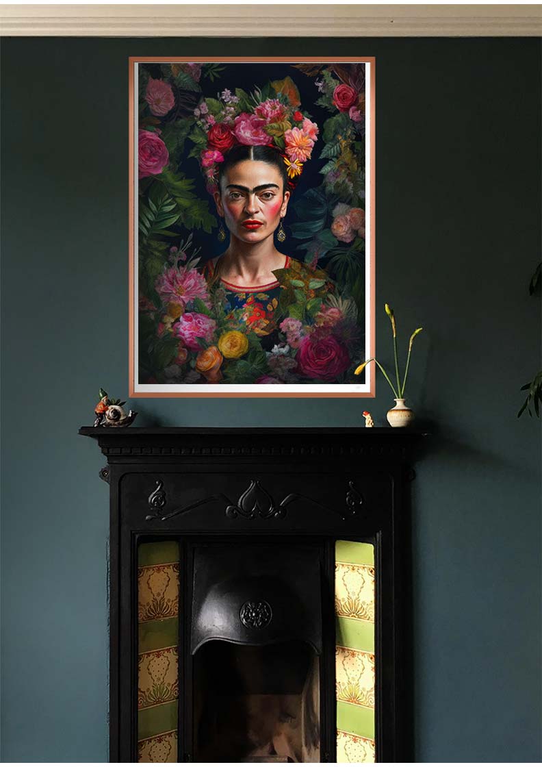 Frida Kahlo Roses Print