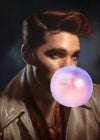 King of Rock 'n' Roll Bubblegum Portrait Print