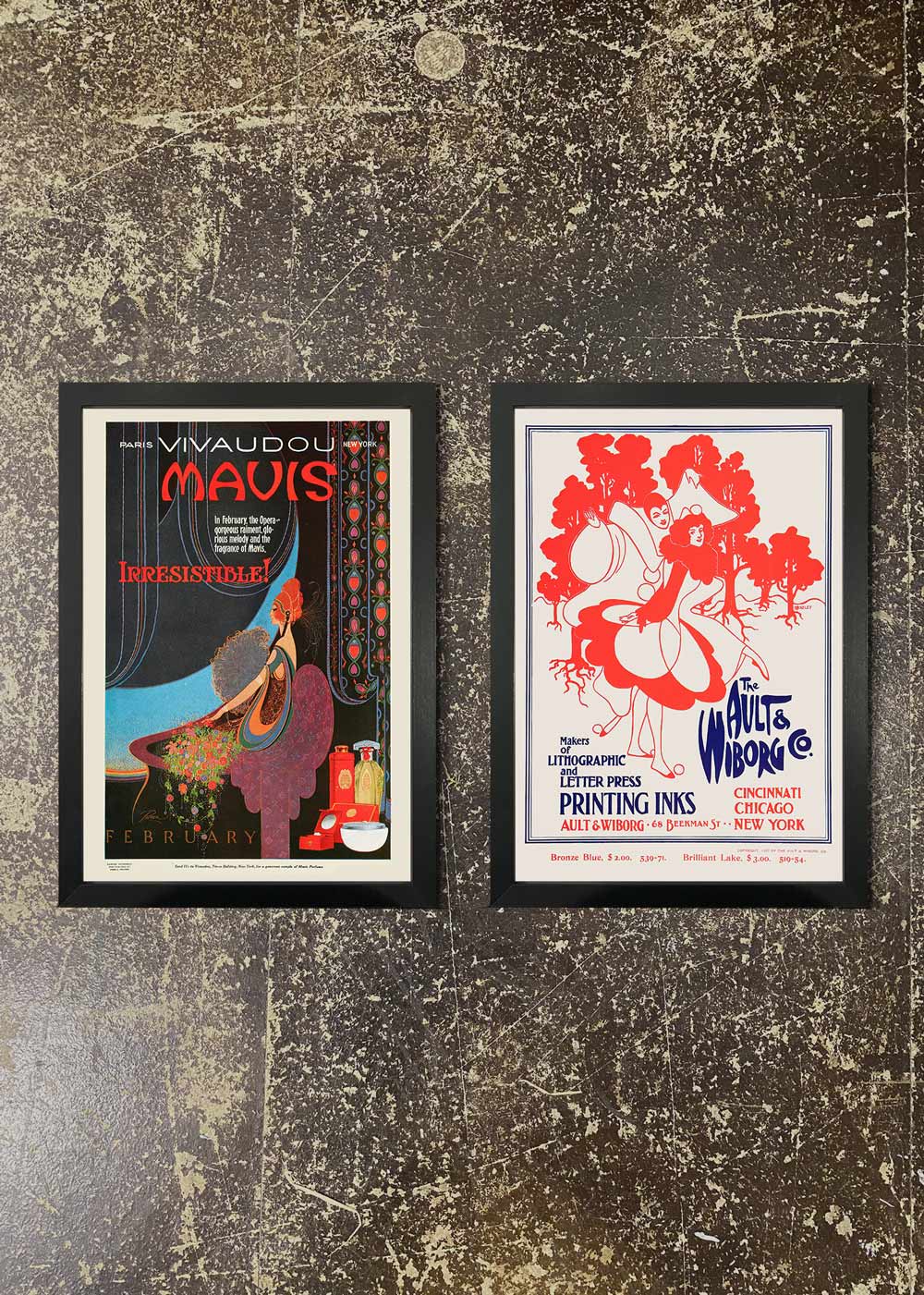 Vintage posters shop framed
