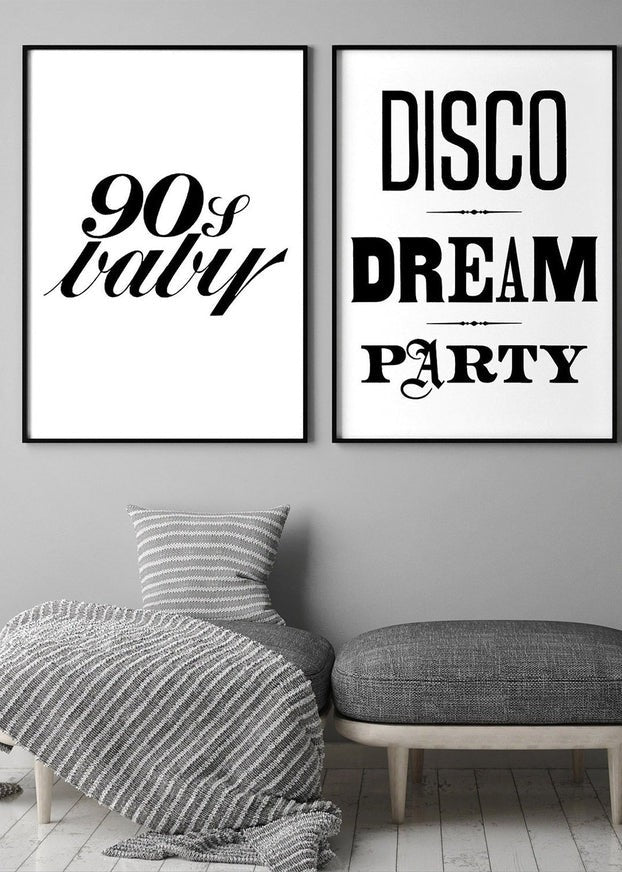 90's Baby Quote Print