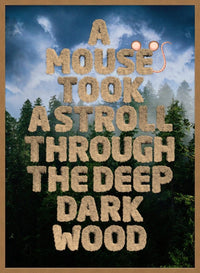 A Mouse Took A Stroll Book Quote Print