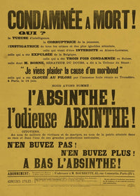 Absinthe Typography Poster