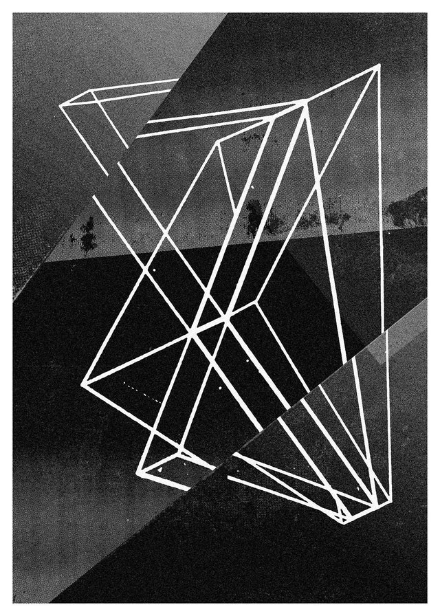 Abstract Angles 1 - Black and White Print