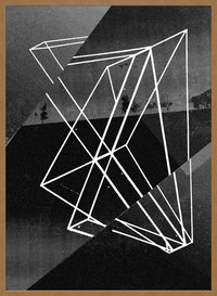 Abstract Angles 1 - Black and White Print
