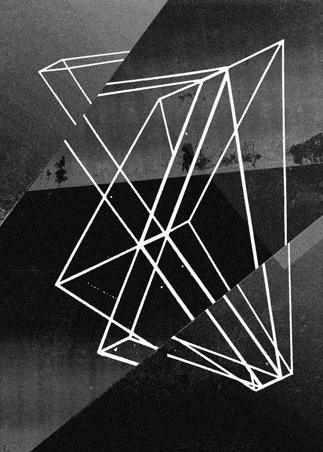 Abstract Angles 1 - Black and White Print