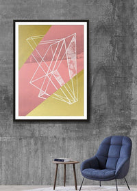 Abstract Angles 1 - Pink