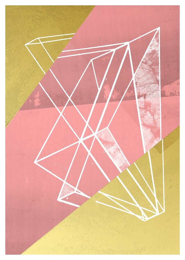 Abstract Angles 1 - Pink
