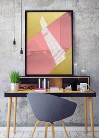 Abstract Angles 2 - Pink