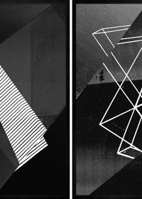 Abstract Angles BW Print Bundle