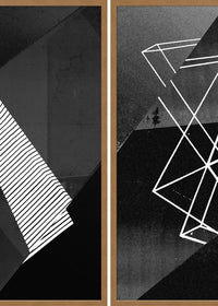Abstract Angles BW Print Bundle