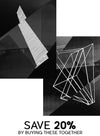 Abstract Angles BW Print Bundle
