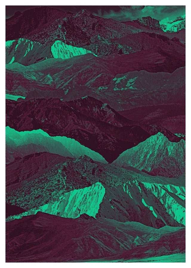 Abstract Mountains 1 Print