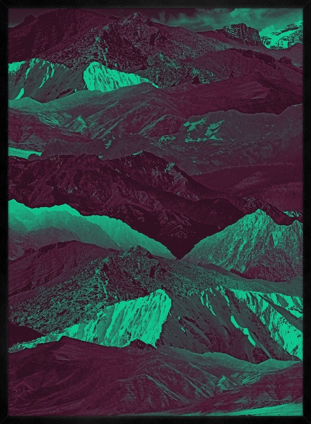 Abstract Mountains 1 Print