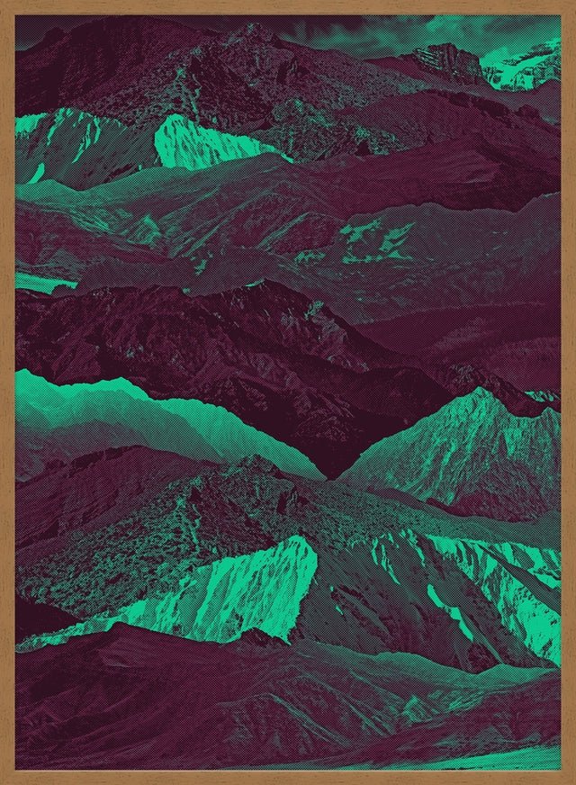 Abstract Mountains 1 Print