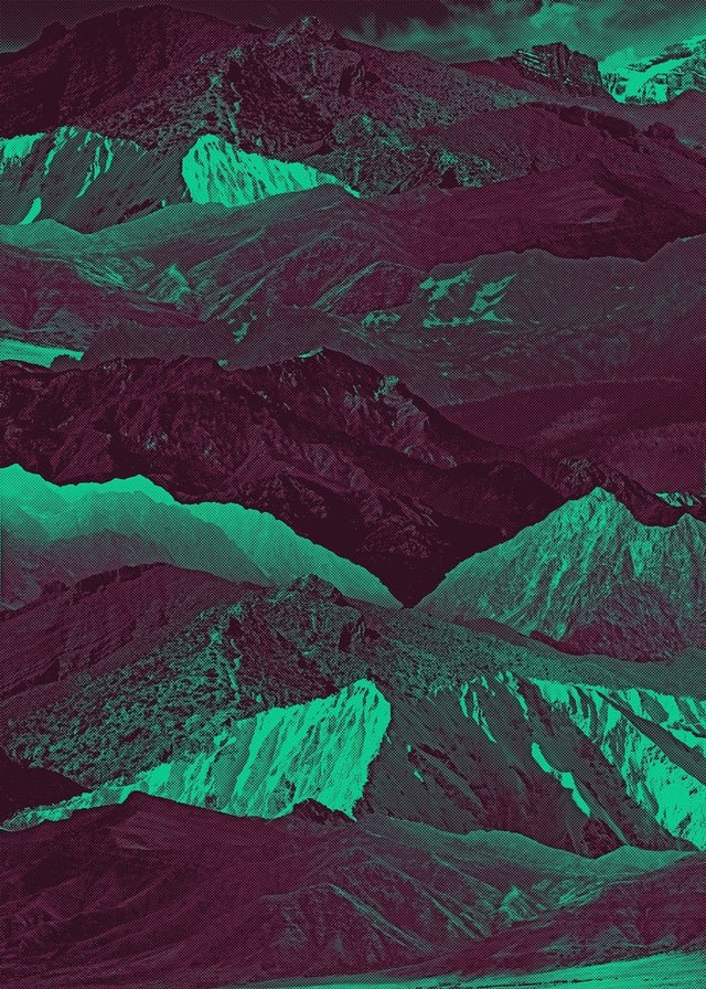 Abstract Mountains 1 Print