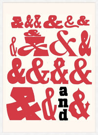 Ampersands Colour Typography Print