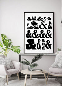 Ampersands Typography Print