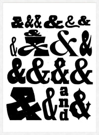 Ampersands Typography Print
