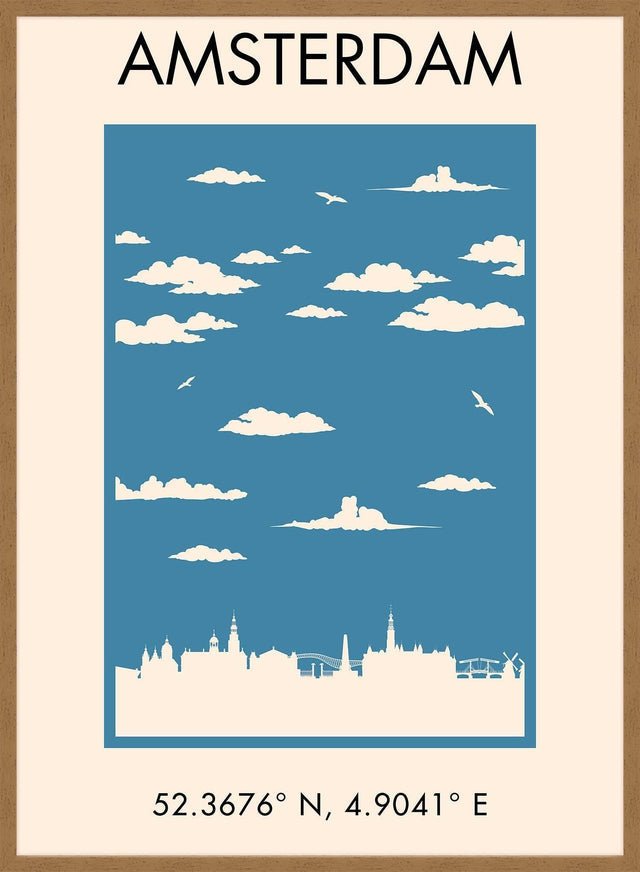 Amsterdam Tourist Style Print