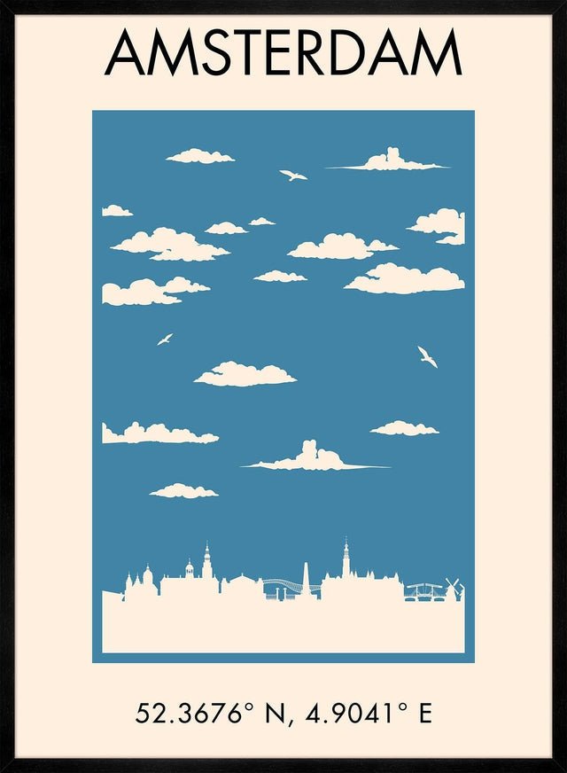 Amsterdam Tourist Style Print