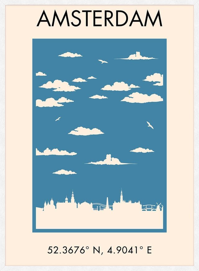 Amsterdam Tourist Style Print