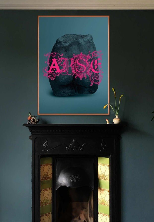 Arse Sculpture Pink Print