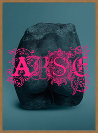 Arse Sculpture Pink Print