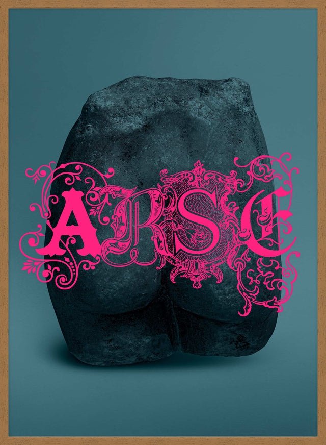 Arse Sculpture Pink Print