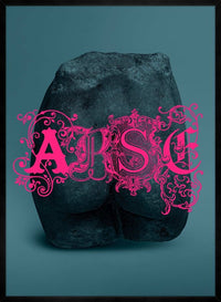 Arse Sculpture Pink Print