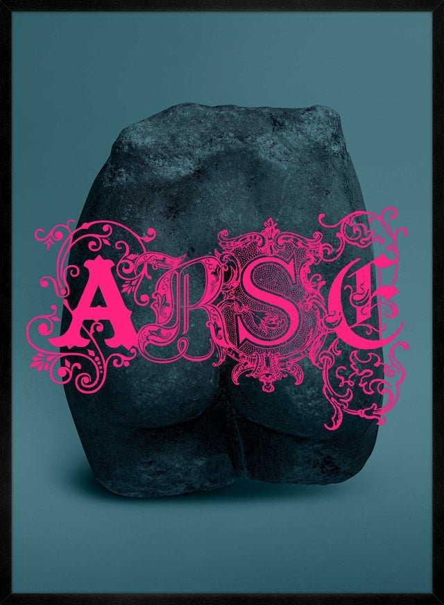 Arse Sculpture Pink Print