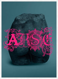 Arse Sculpture Pink Print