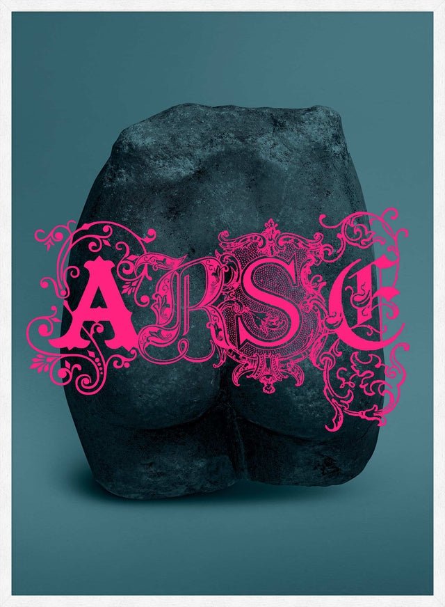 Arse Sculpture Pink Print