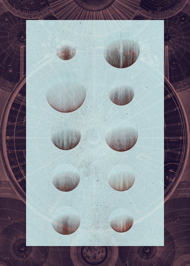 Astrology Chart Dark Print