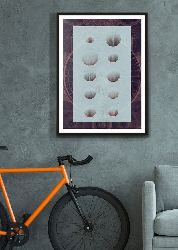 Astrology Chart Dark Print