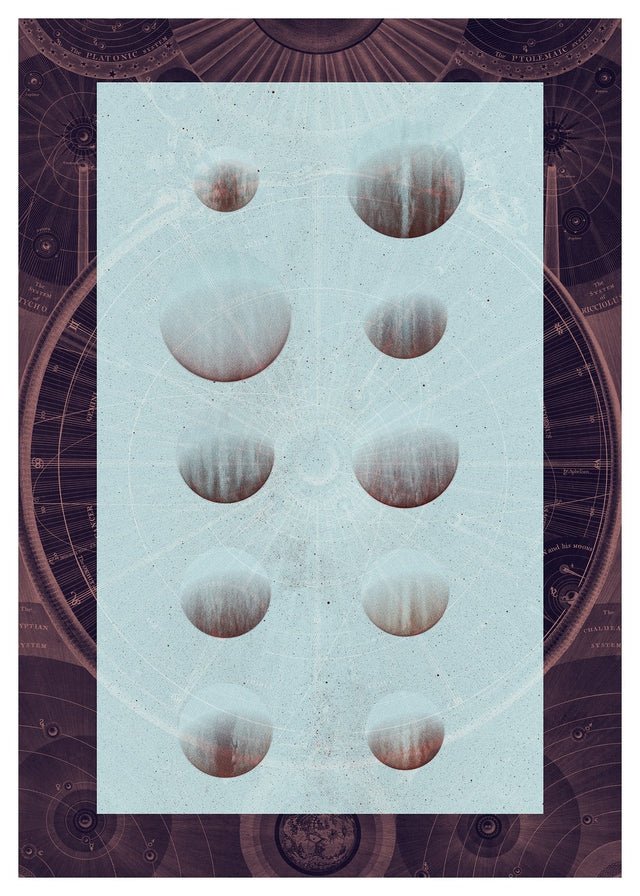 Astrology Chart Dark Print